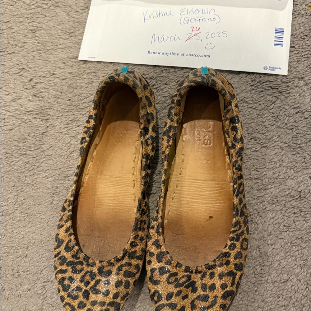 Tieks Leopard and Heritage Plaid Print Flats
